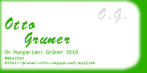 otto gruner business card