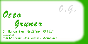 otto gruner business card